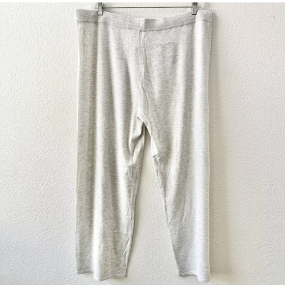 NIP Member's Mark Gray Cashmere Blend Wide Leg Lounge Pants Size XXL - Picture 5 of 9